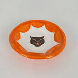Halloween Cat Orange Scalloped Mini Dishes | Jessica Walker