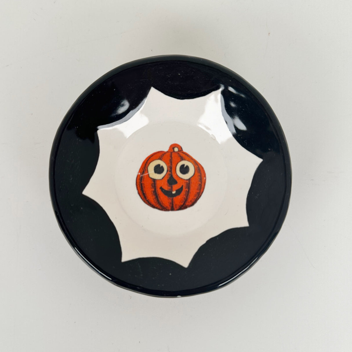 Halloween Pumpkin Black Scalloped Mini Dishes | Jessica Walker