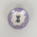 Purple Mini Dishes Featuring Vintage Cat Artwork | Jessica Walker