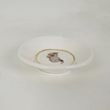 White Dish Featuring Vintage Artwork & Hook for Hanging - Flirty Kitten | Jessica Walker