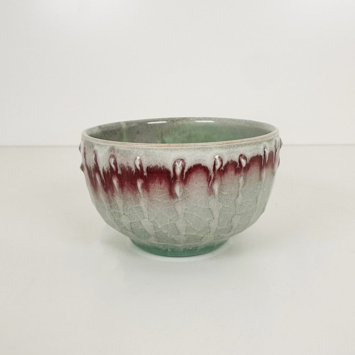Crackle Red & White Bowl | Amy Sanders de Melo