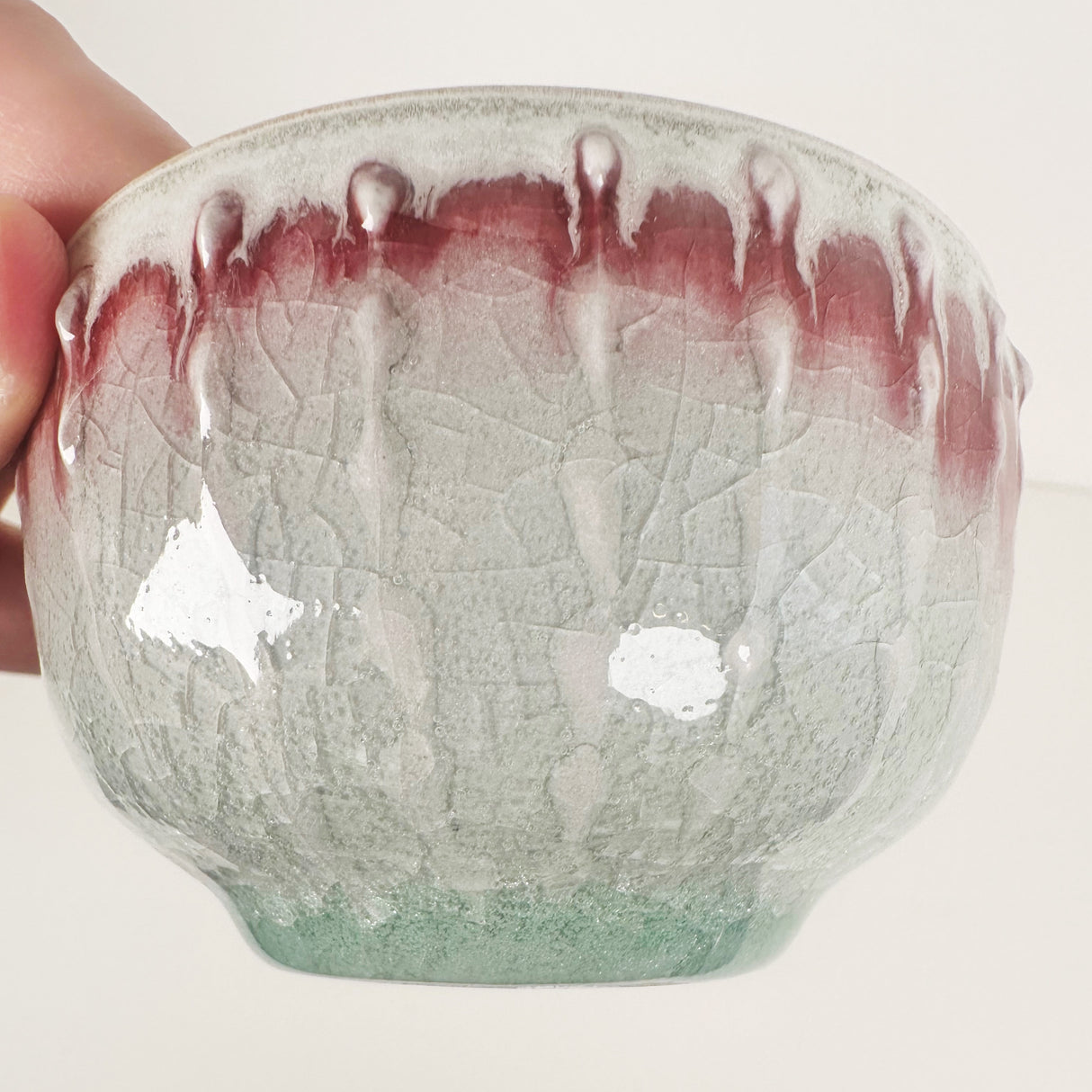 Crackle Red & White Bowl | Amy Sanders de Melo