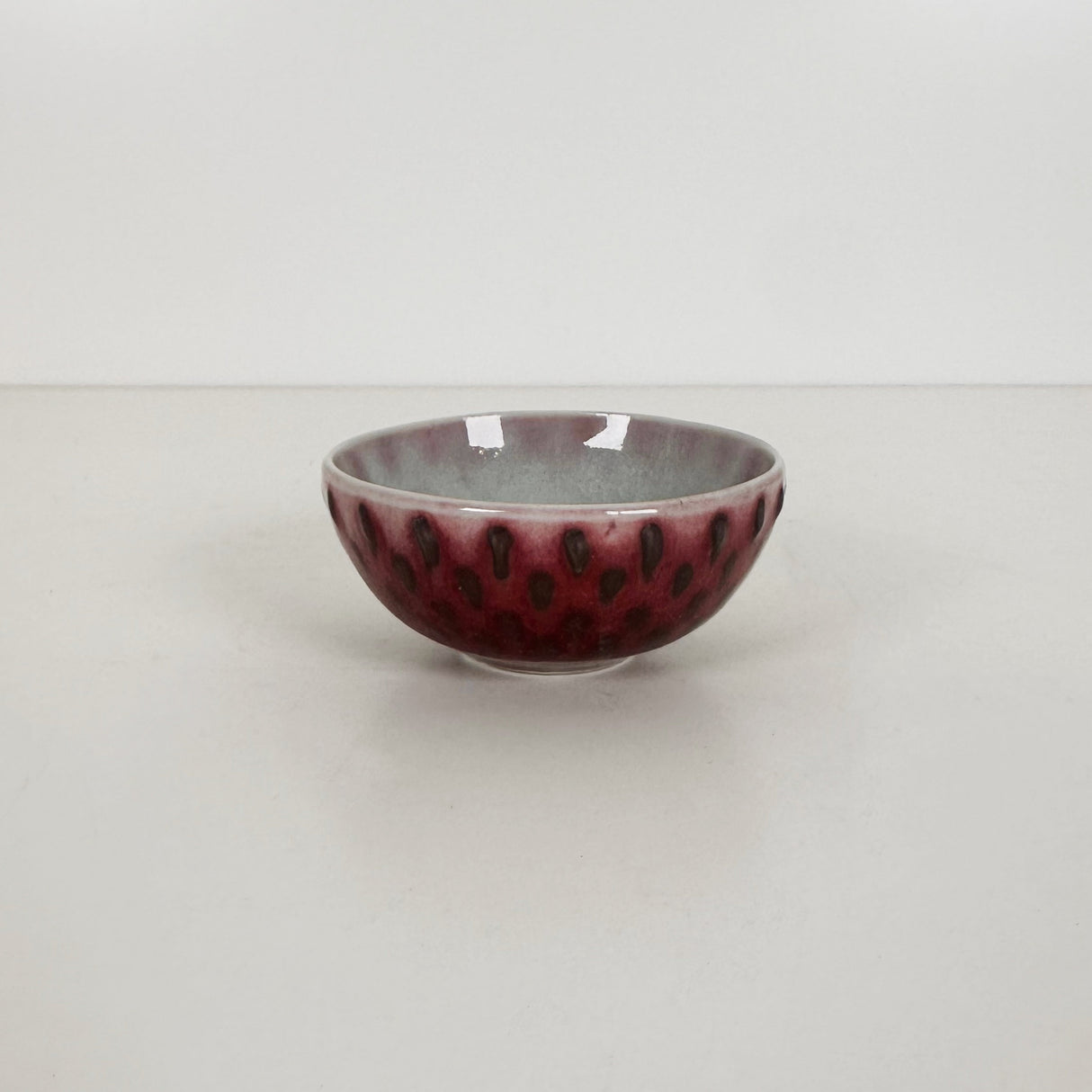 Deep Red Spotted Bowl | Amy Sanders de Melo