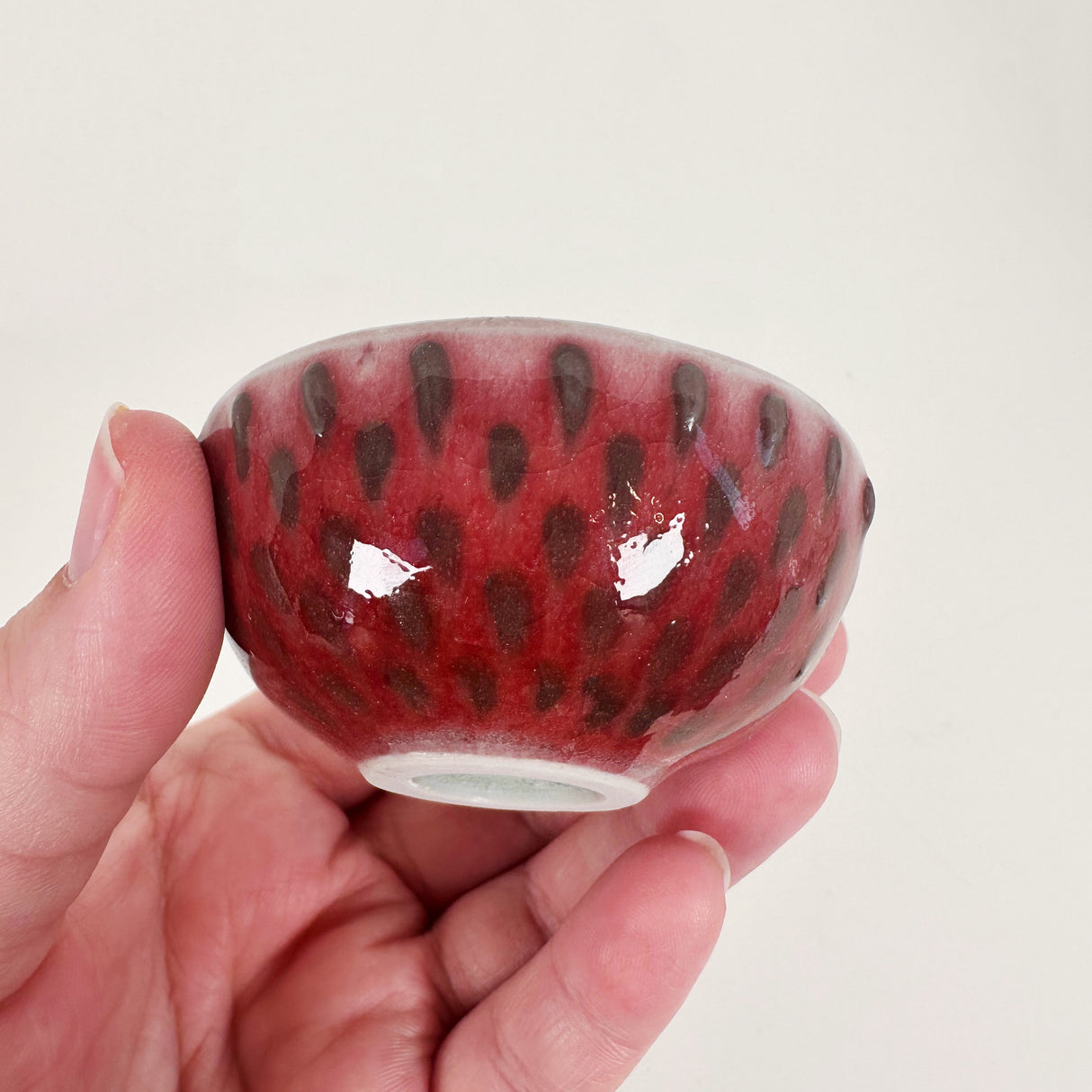 Deep Red Spotted Bowl | Amy Sanders de Melo