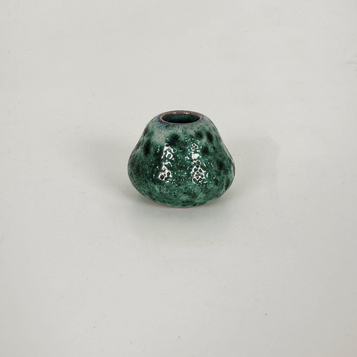 Peacock Green Mini Stoneware Vase | Amy Sanders de Melo