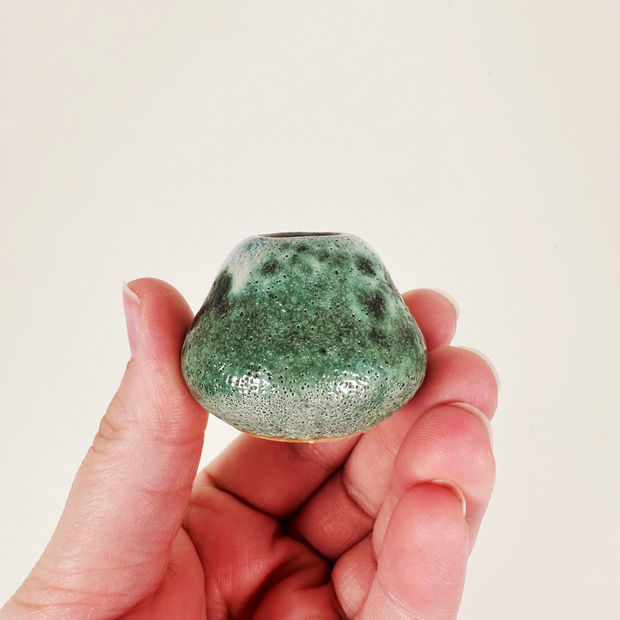 Peacock Green Mini Stoneware Vase | Amy Sanders de Melo