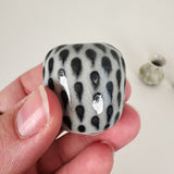 Dotted & Textured Miniature Stoneware Vases | Amy Sanders de Melo