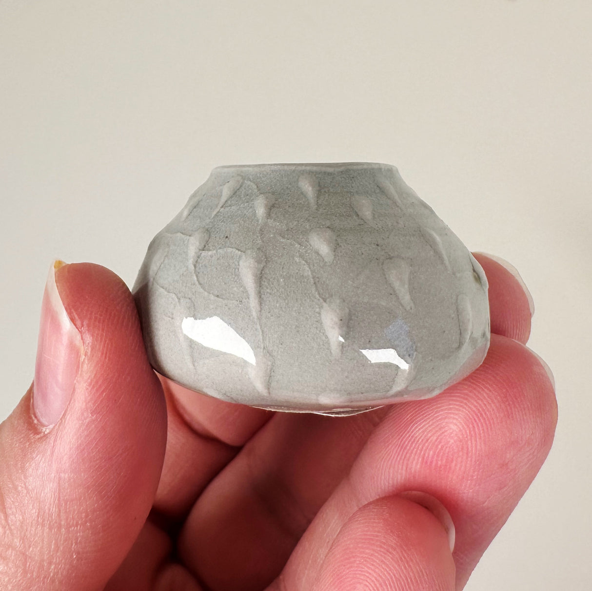 Dotted & Textured Miniature Stoneware Vases | Amy Sanders de Melo