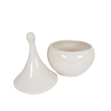 Teardrop Jars in White