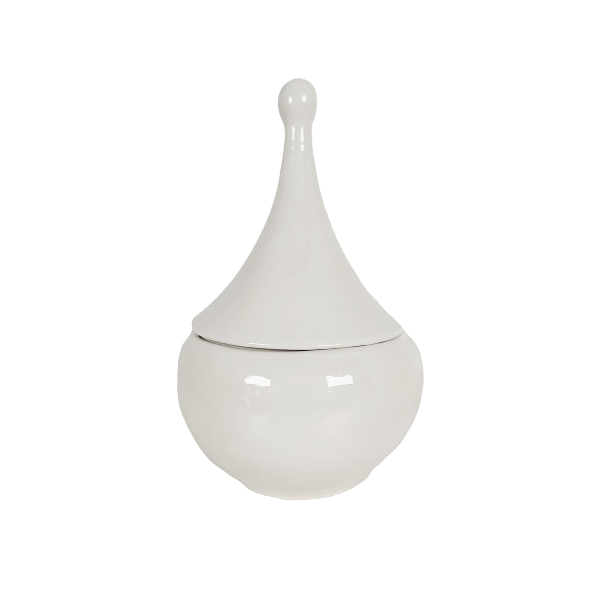 Teardrop Jars in White