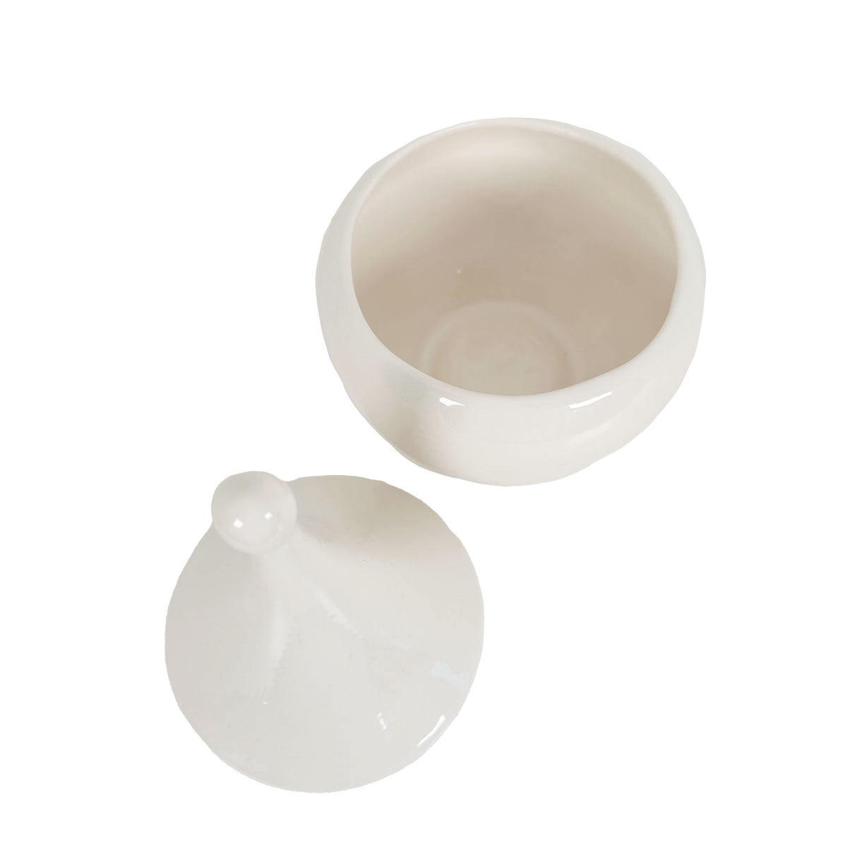 Teardrop Jars in White