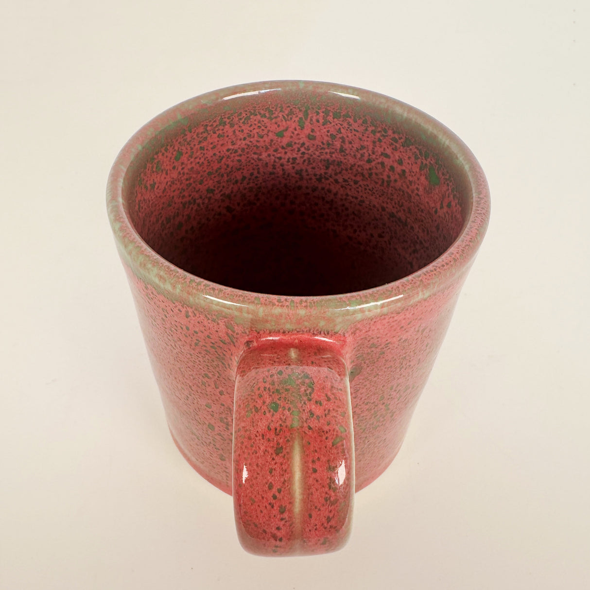 Red and Lime Speckled Mug | Pottery by Mike