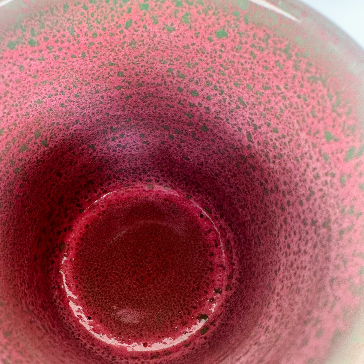 Red and Lime Speckled Mug | Pottery by Mike