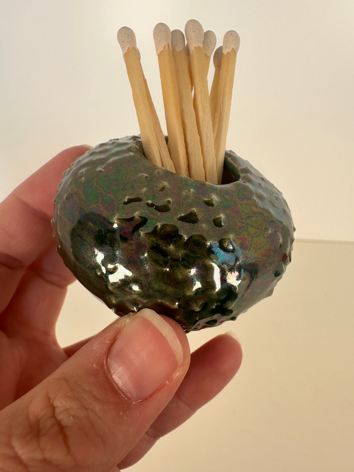 Oil Spot Match Holder and Striker | Madeleine Schmidt