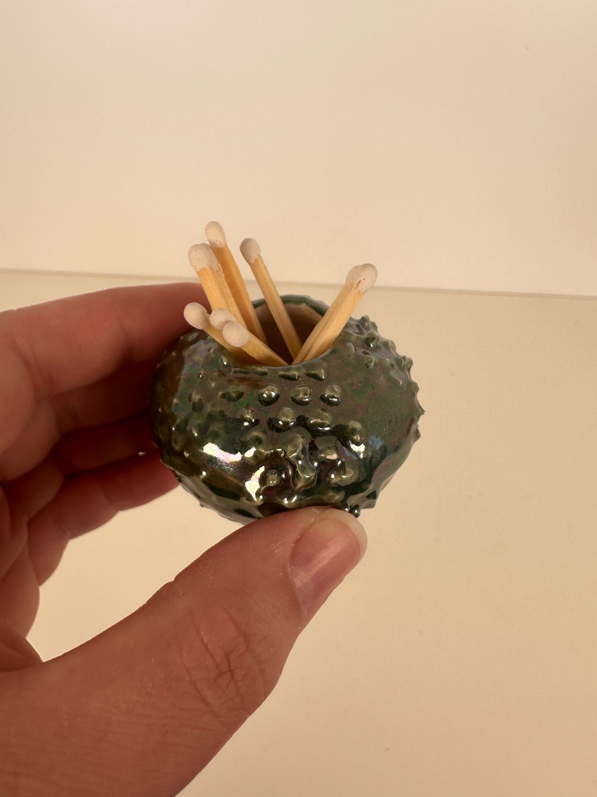 Oil Spot Match Holder and Striker | Madeleine Schmidt