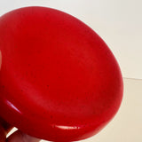 Speckled Red Concave Dish | Madeleine Schmidt