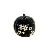 Crazy Daisy Pumpkin Jars in Black