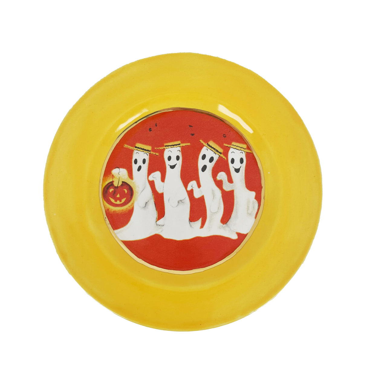 Ghost Crew Spooky Plate with 22k Gold Accents