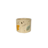 Wind & Leaves Speckled Vases with 22k Gold Accents and Optional Hand Poured Candle