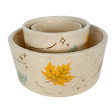 Wind & Leaves Speckled Vases with 22k Gold Accents and Optional Hand Poured Candle