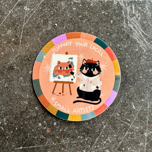 Support Your Local Small Artist Sticker | Rachele Cromer