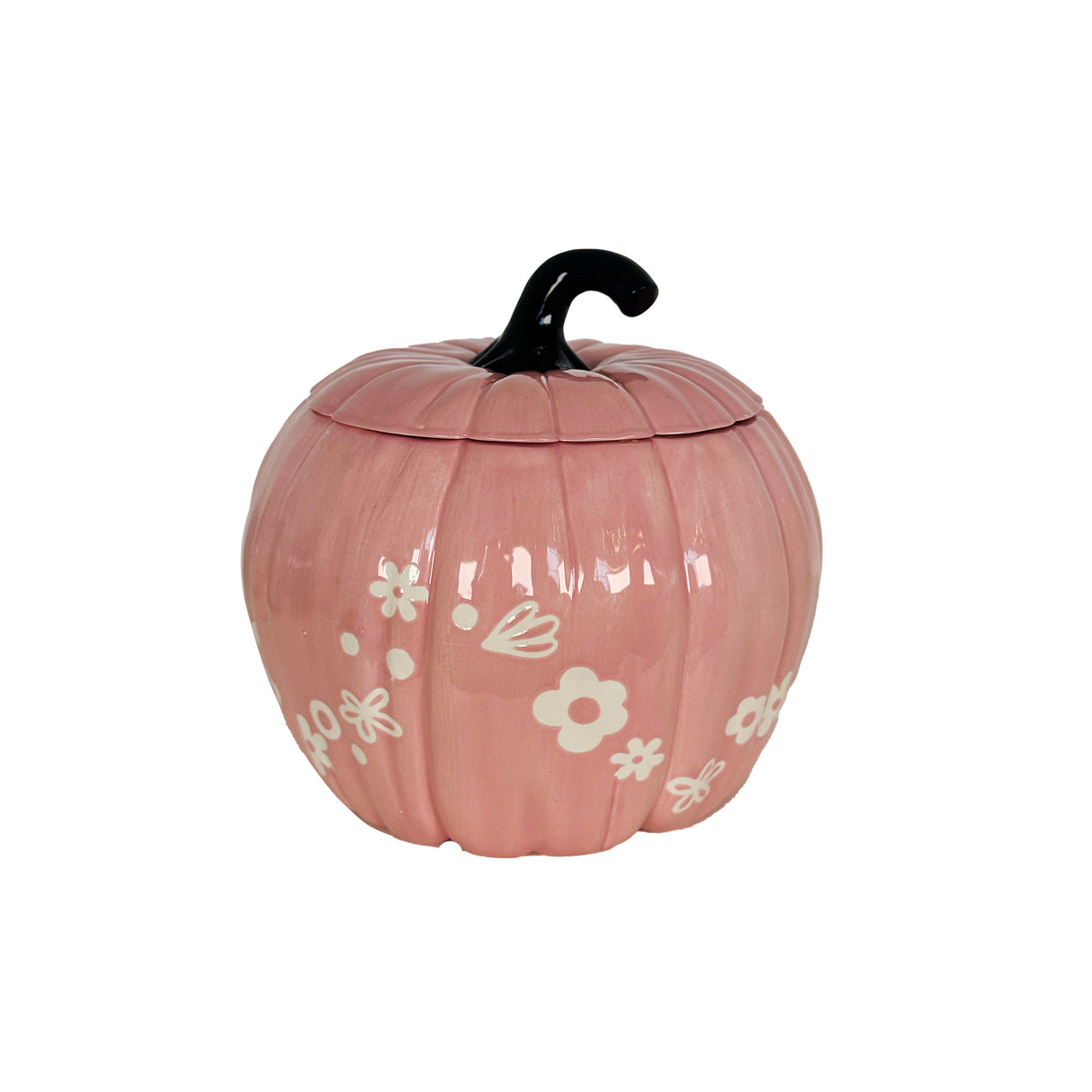 Crazy Daisy Pumpkin Jars in Pink Cadillac