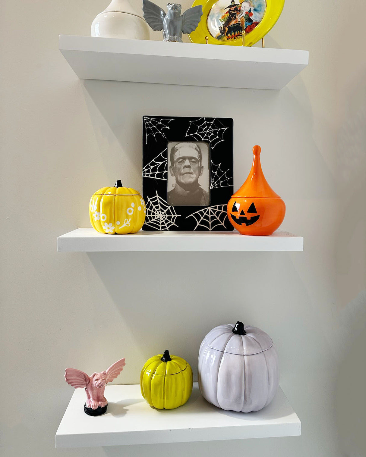 Party Time Spooky Plate with 22k Gold Accents