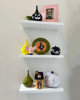 Jack-O'-Lantern Teardrop Jar in Black