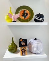 Crazy Daisy Pumpkin Jars in Light Lavender