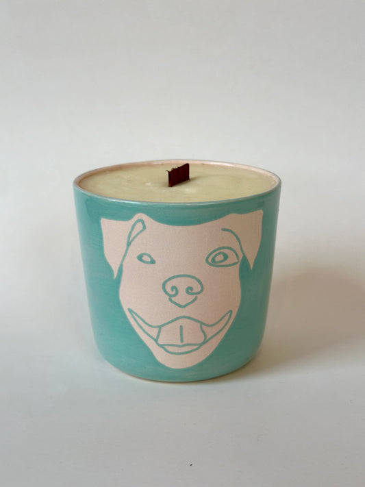 Hand Painted Tumbler with Caramel Macchiato Candle | Made from Muck