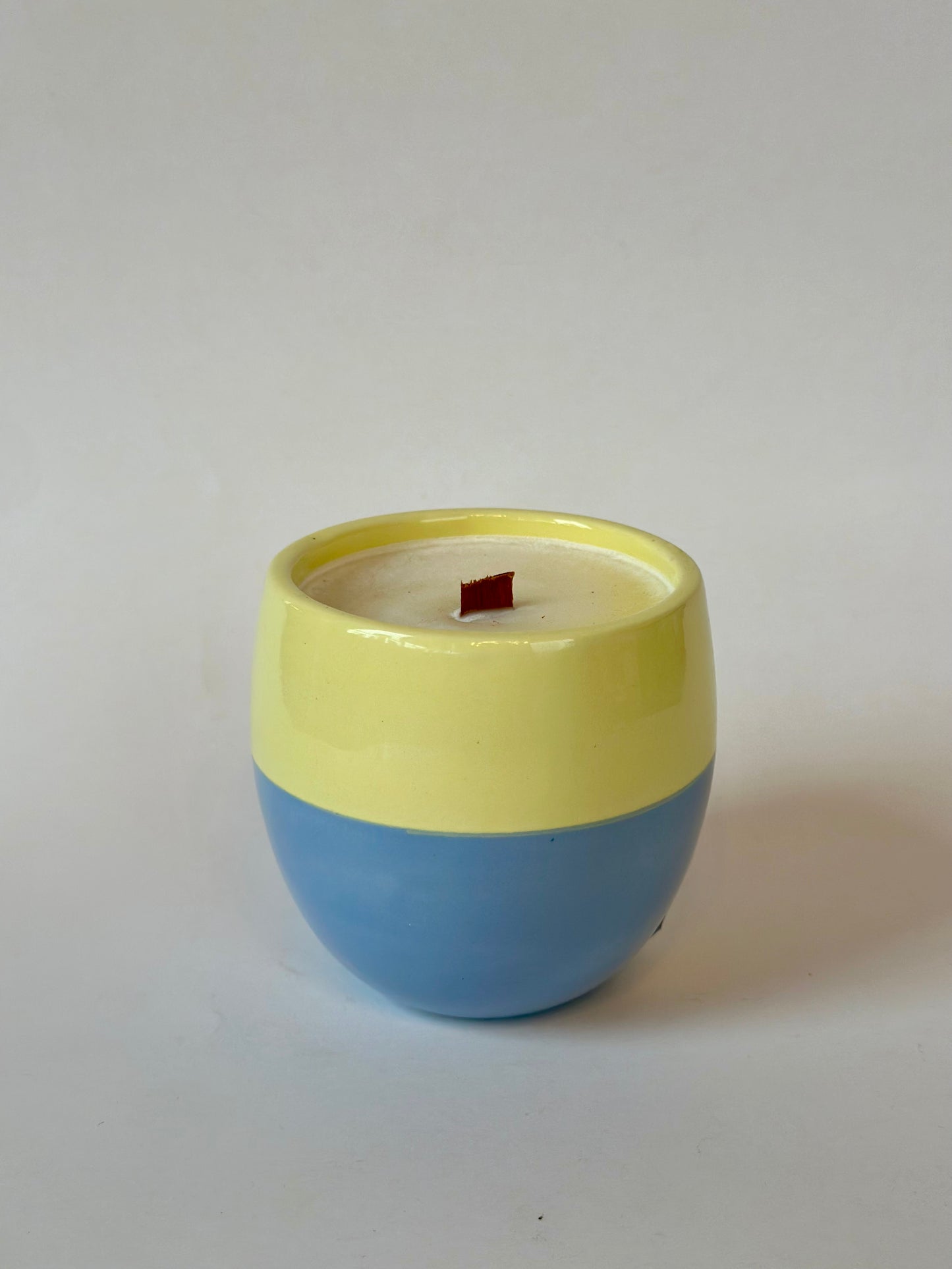 Hand Painted Tumbler with Sugared Lemon Candle | Made from Muck