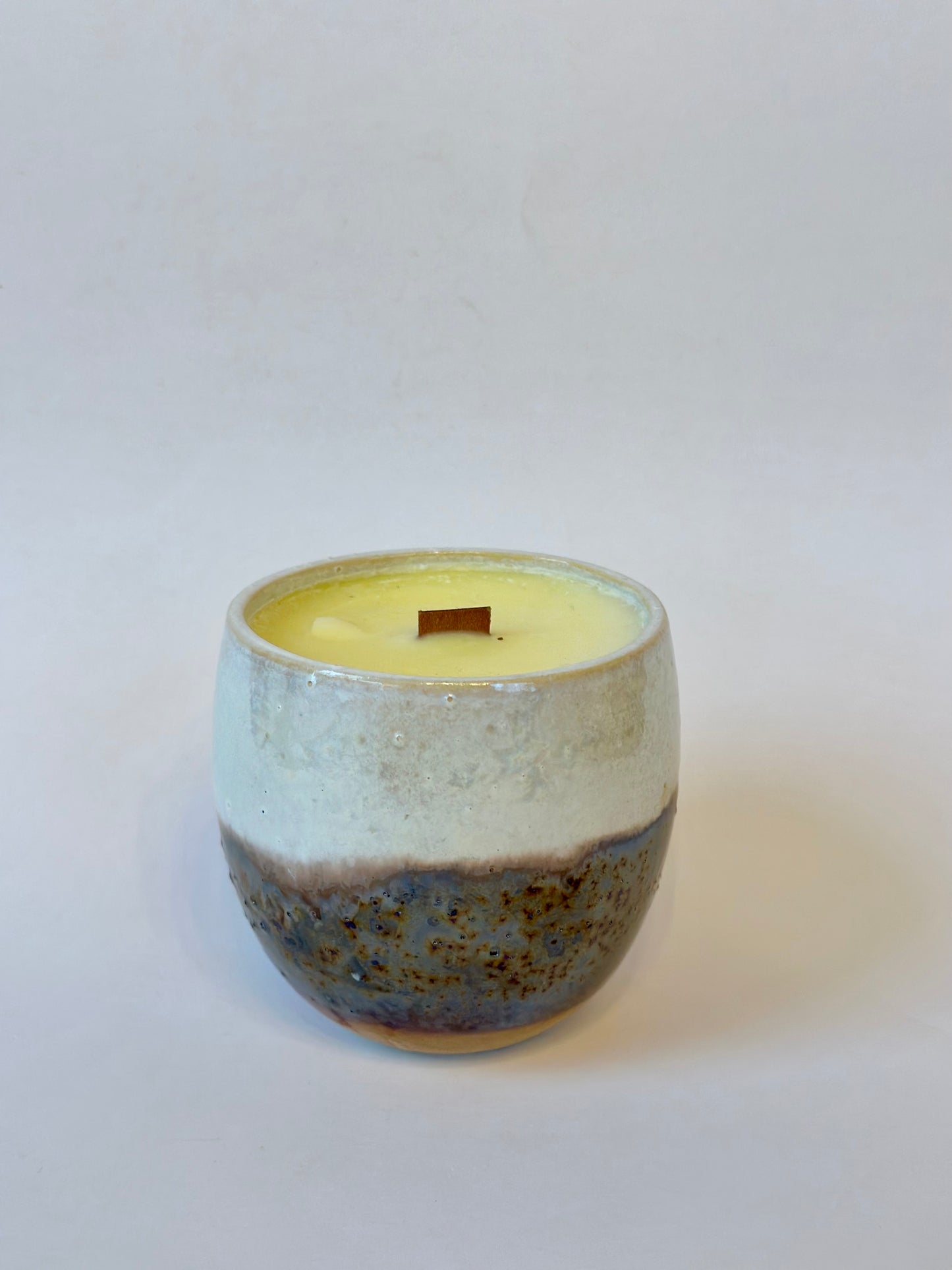 Hand Painted Tumbler Fire Roasted Marshmallow Candle | Made from Muck