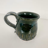 Mossy Green Carved Mug | Bunnyfoot Pottery
