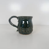 Mossy Green Carved Mug | Bunnyfoot Pottery