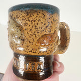 Fish Drink Tea Speckled Protest Mug | Bunnyfoot Pottery