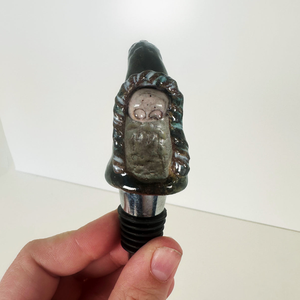 Ceramic Gnome Wine Stopper | Bunnyfoot Pottery