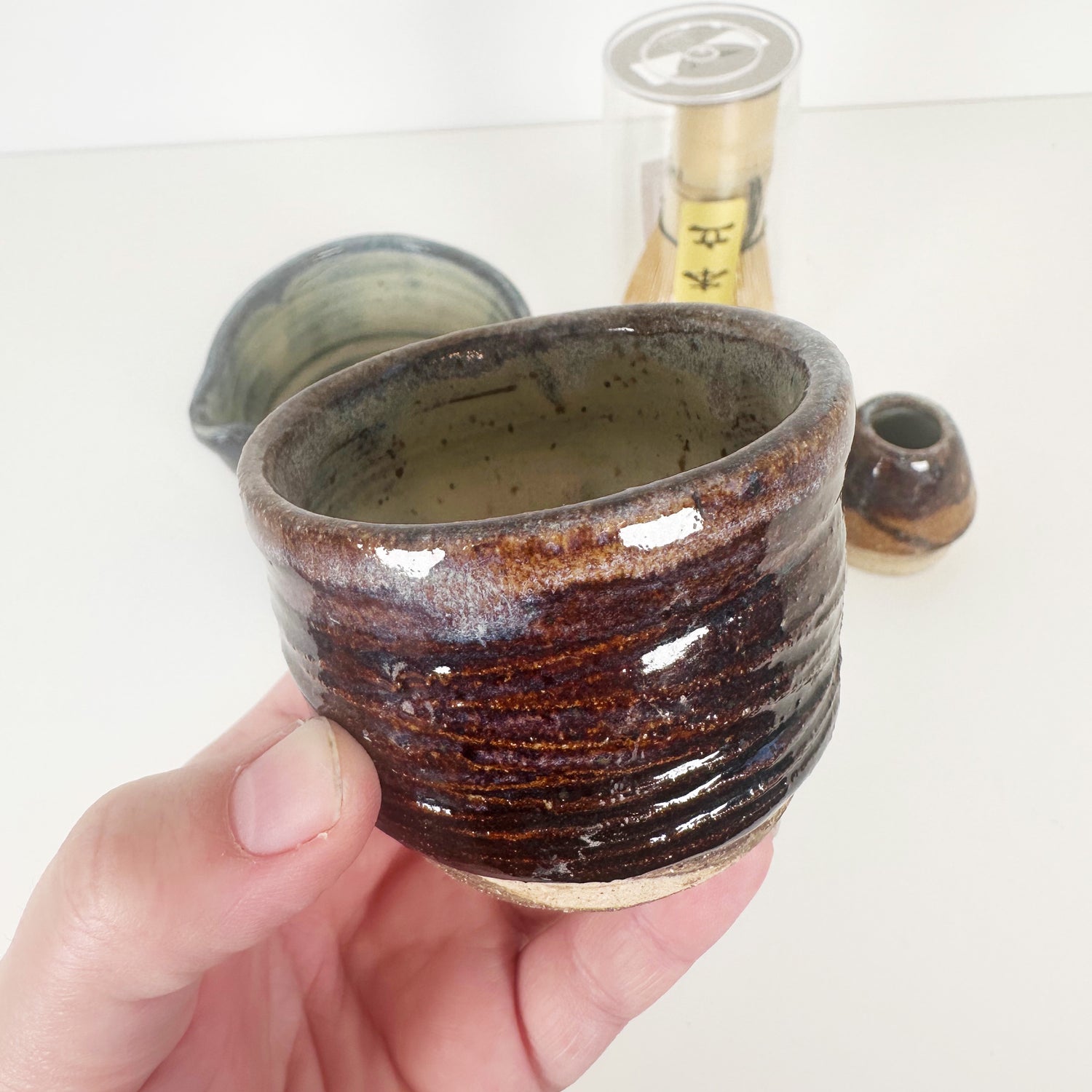 Deep Purple Protest Matcha Set with Matcha Whisk | Bunnyfoot Pottery ...