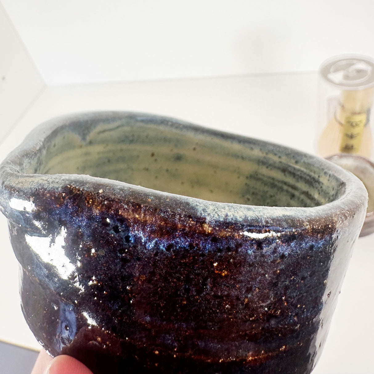 Deep Purple Protest Matcha Set with Matcha Whisk | Bunnyfoot Pottery