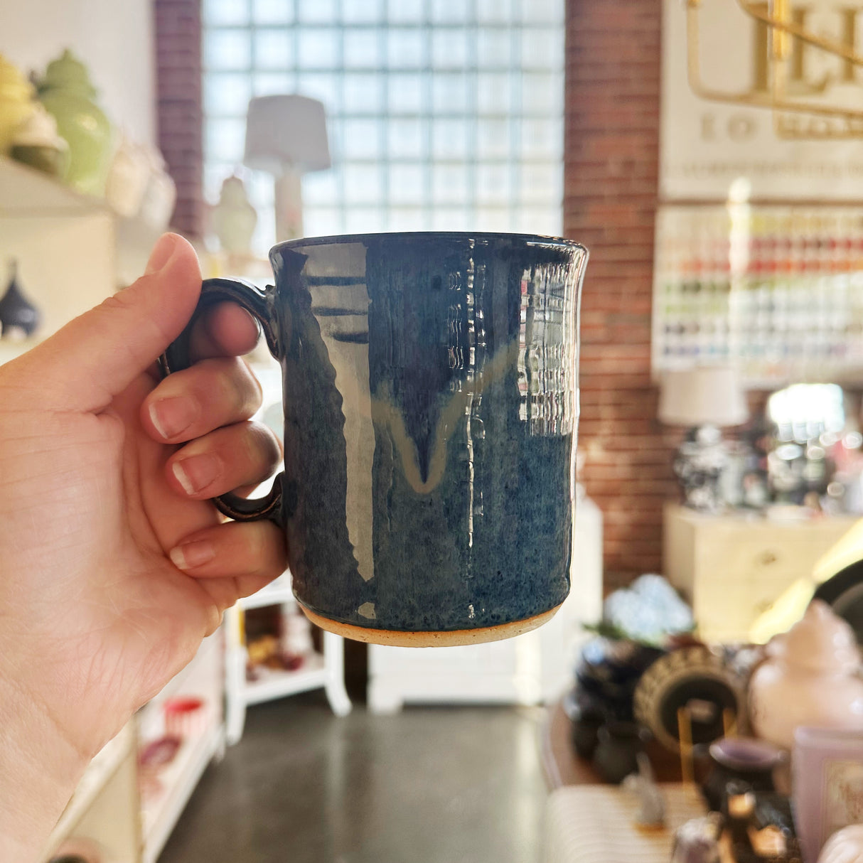 Blue Drip Mug | Pottery by Mike