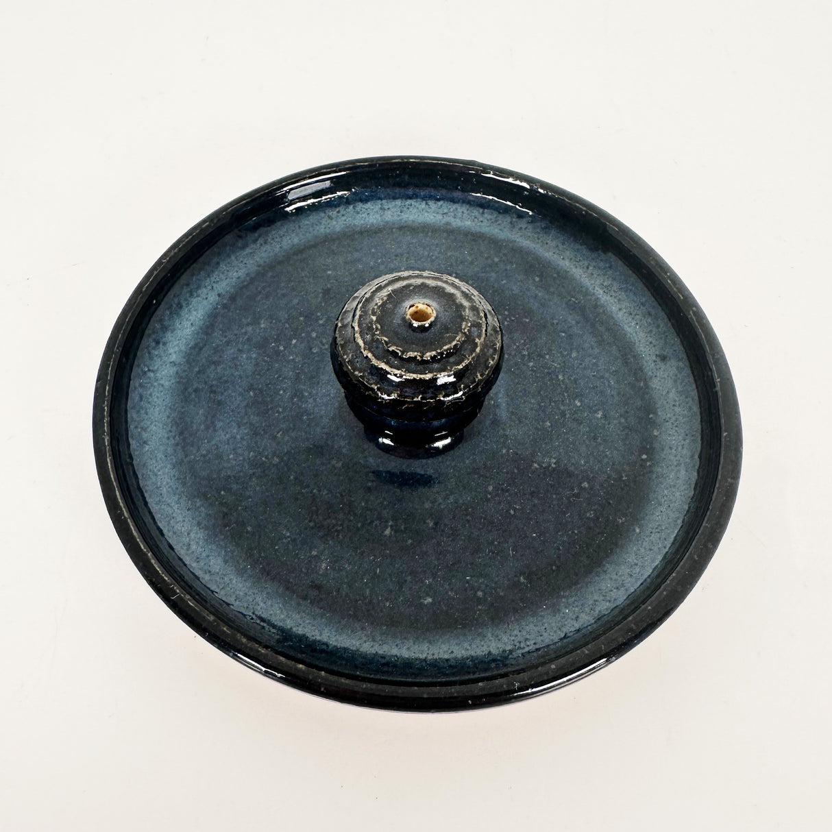 Dark Navy incense Holder | Pottery by Mike