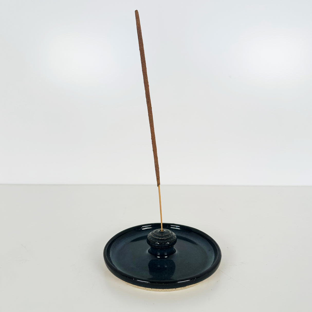 Dark Navy incense Holder | Pottery by Mike