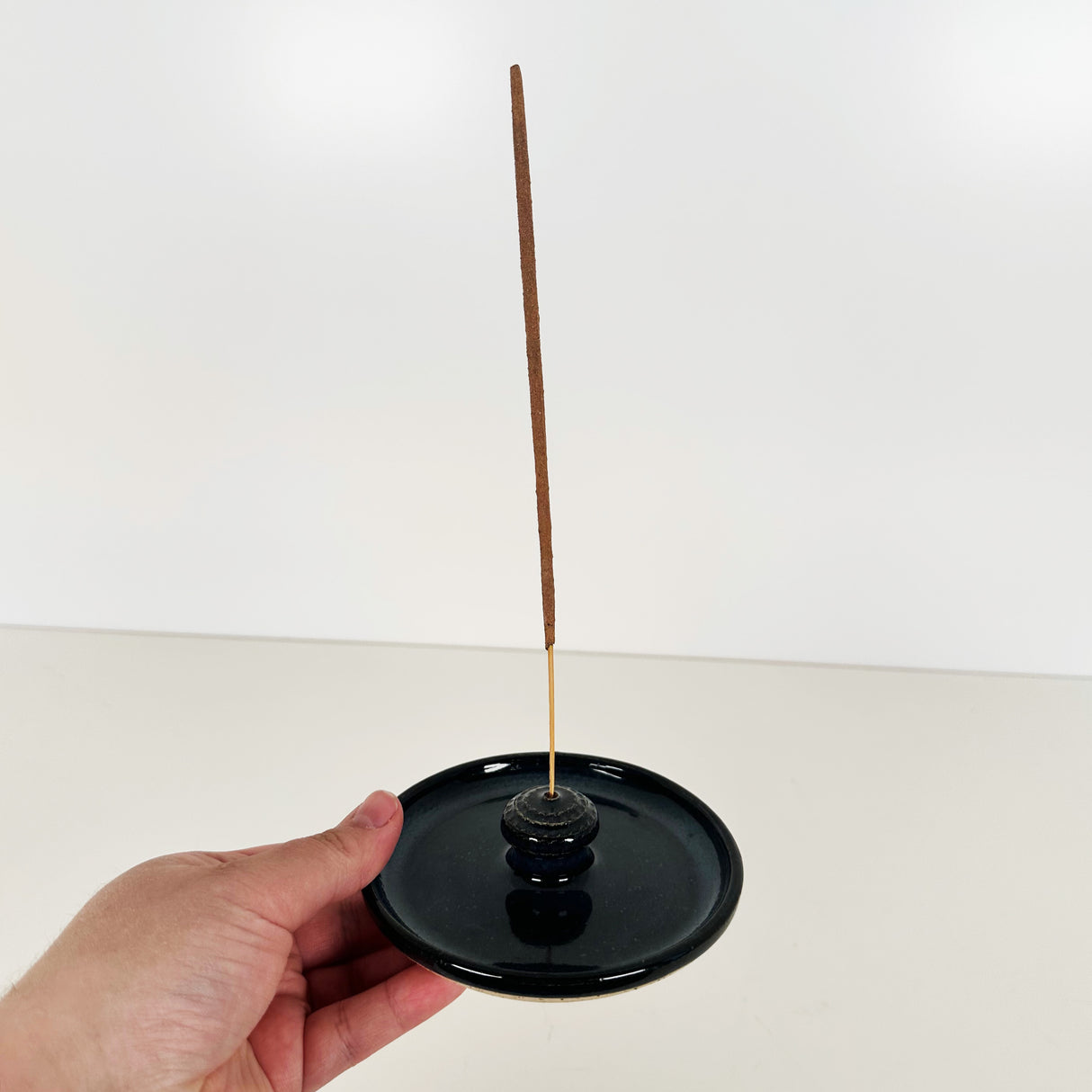 Dark Navy incense Holder | Pottery by Mike