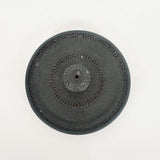 All Over Black Crackle Incense Holder | Pottery by Mike