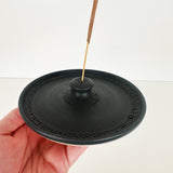 Large Crackle Rim Incense Holder | Pottery by Mike