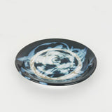 Icy Swirling Blue & White Shallow Bowl | Once & Future Things