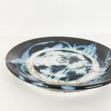 Icy Swirling Blue & White Shallow Bowl | Once & Future Things