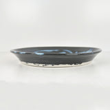 Icy Swirling Blue & White Shallow Bowl | Once & Future Things
