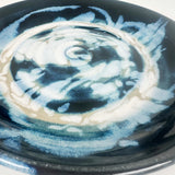 Icy Swirling Blue & White Shallow Bowl | Once & Future Things