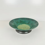 Swirling Teal & Lilly Pad Green Bowl | Once & Future Things