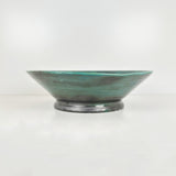 Swirling Teal & Lilly Pad Green Bowl | Once & Future Things